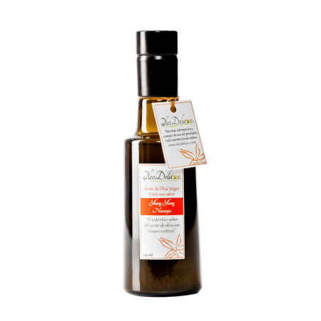 Huile d'olive saveurs ylang ylang et orange