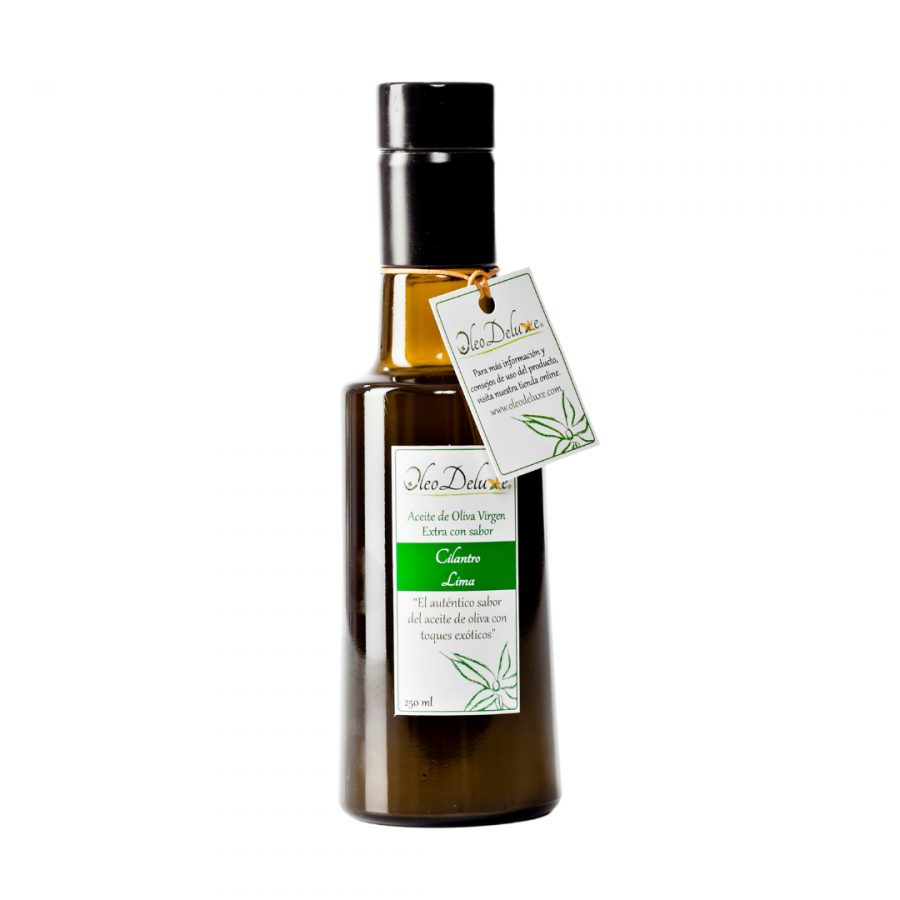 Huile aromatisée saveurs Coriandre et Citron vert Huile aromatisée saveurs Coriandre et Citron vert